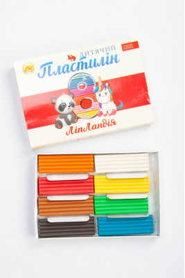 Пластилін 8 кольорів, 160 г, Тетрада